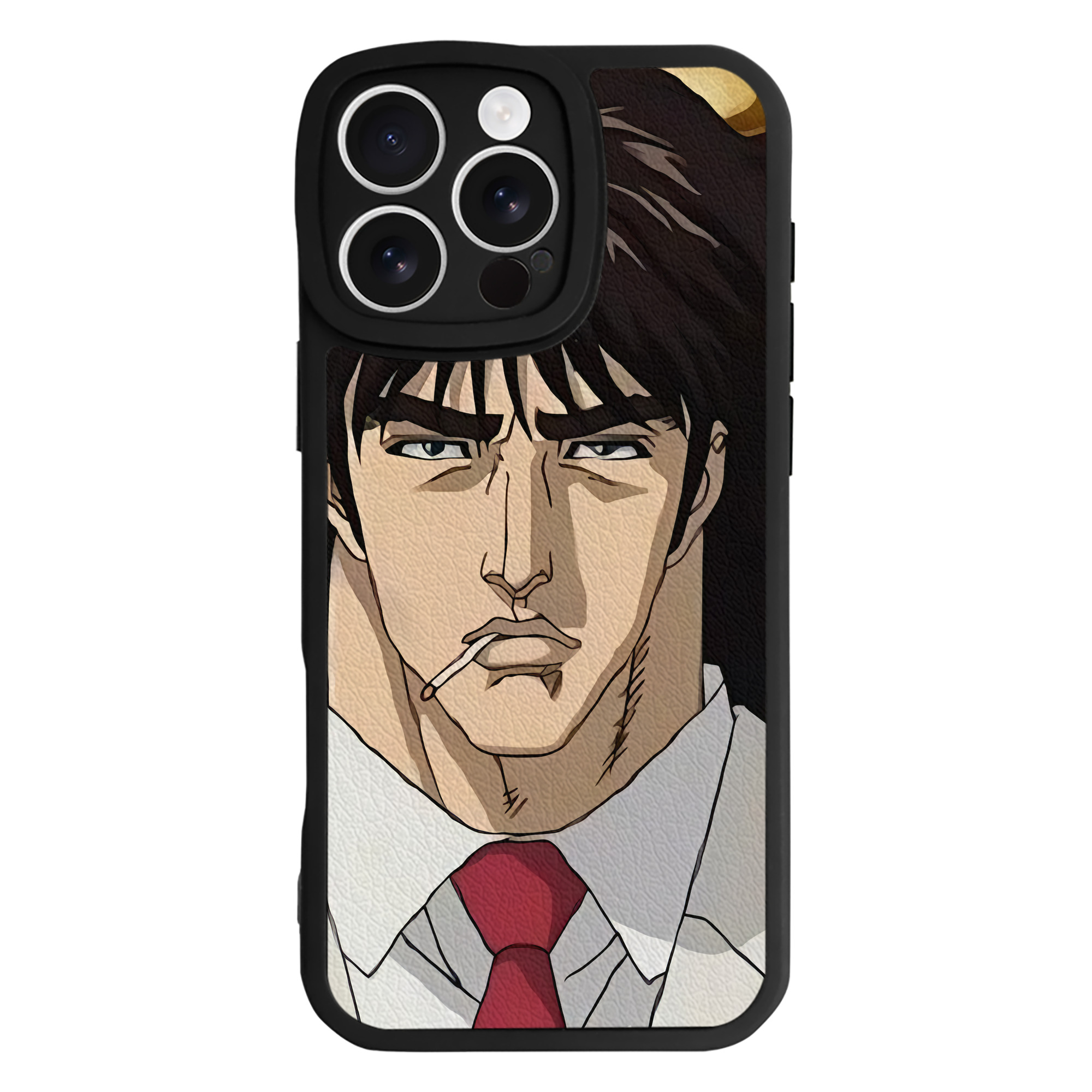 （画像用） 北斗の拳 Fist of the North Star 【iPhone 16シリーズ対応】シリコンスマホケース（レザー調） 材質：シリコン